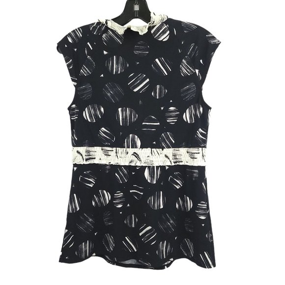 BCBGMaxazria Sleeveless Jersey Knit Top Womens Size S Elastic Waist NEW - Picture 2 of 10